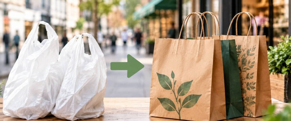 UK plastic bag charge