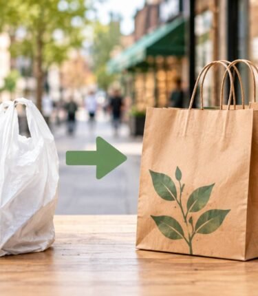 UK plastic bag charge
