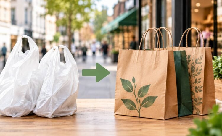 UK plastic bag charge