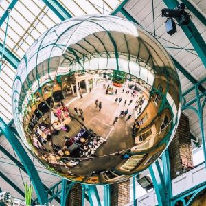 Inflatable mirror balls