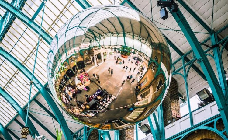 Inflatable mirror balls